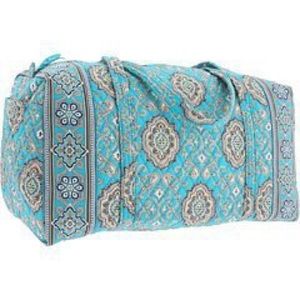 Vera Bradley Large Duffel travel bag Totally Turq Retired